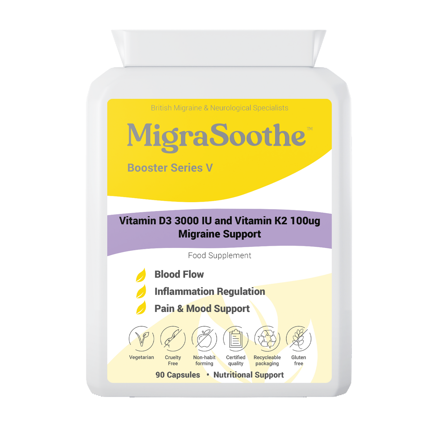 MigraSoothe Booster Vitamin D3 Vitamin K2 MK7 Complex