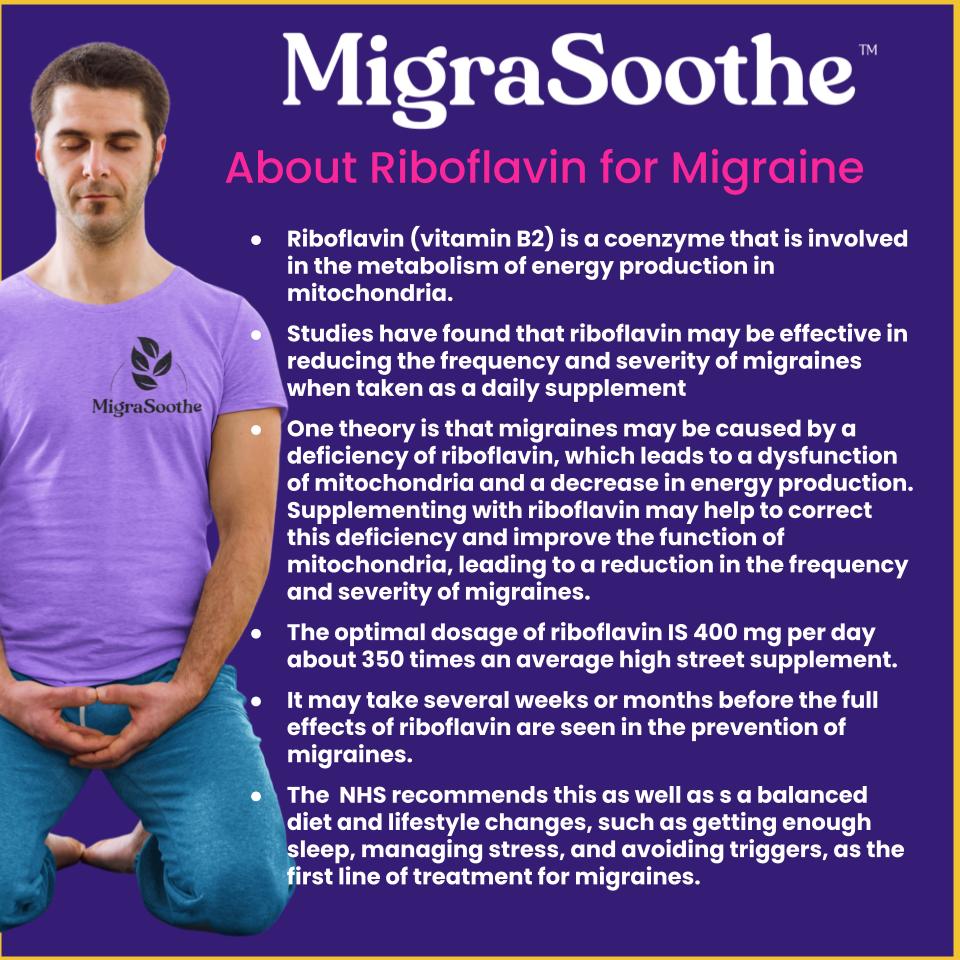 Migraine Relief Stack - Riboflavin Magnesium & CoQ10 Stack
