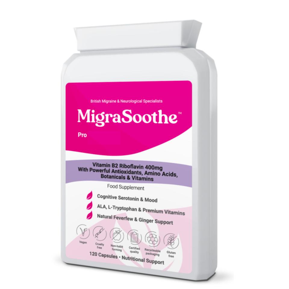 MigraSoothe Pro Version  (Migraine & Low Mood) B2 Riboflavin 400 Mg