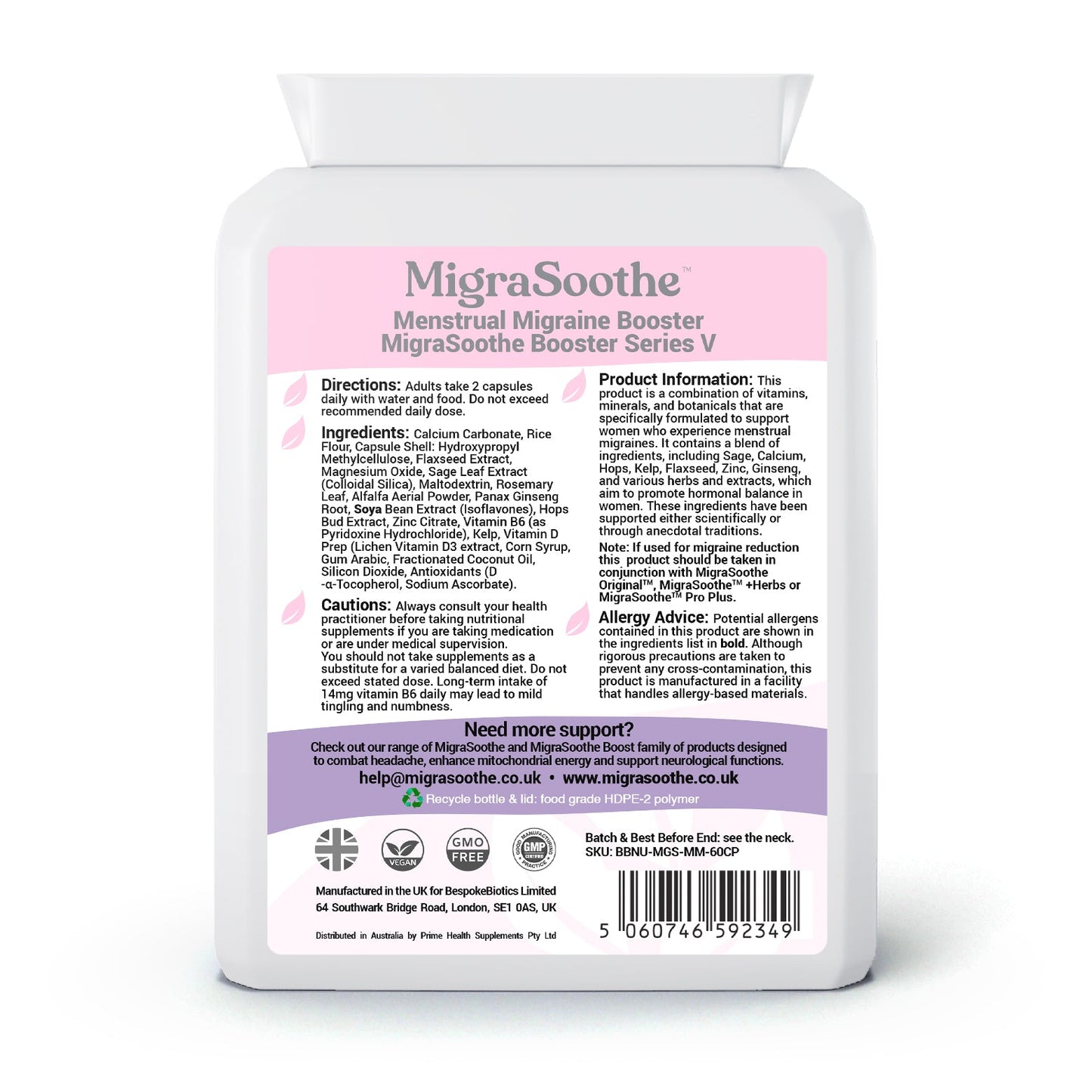 MigraSoothe Womens Booster Menstral Migraine