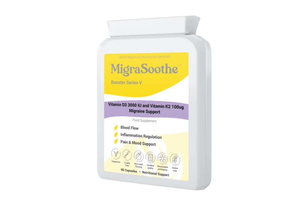MigraSoothe Booster Vitamin D3 Vitamin K2 MK7 Complex