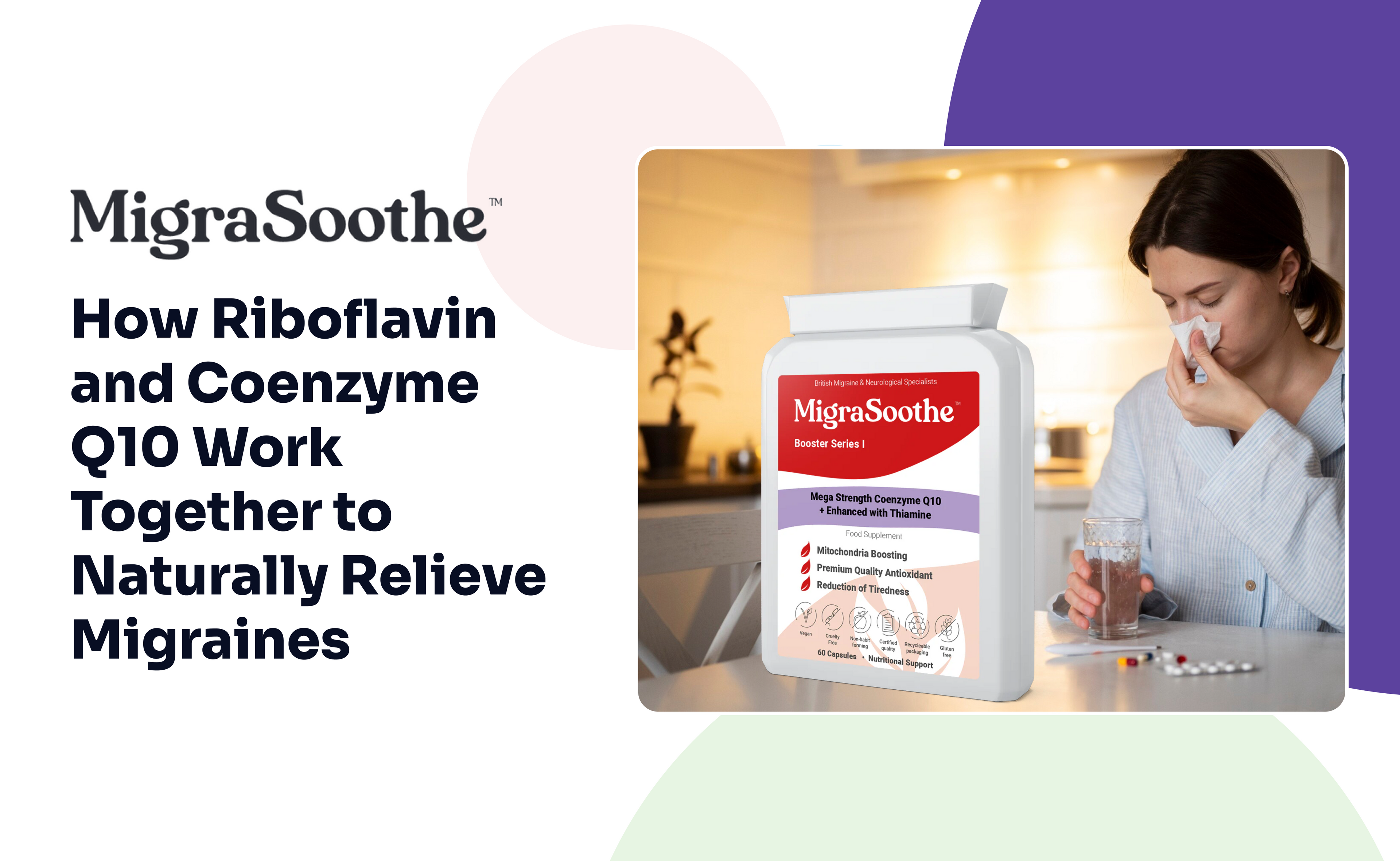 How Riboflavin and Coenzyme Q10 Work Together to Naturally Relieve Migraines