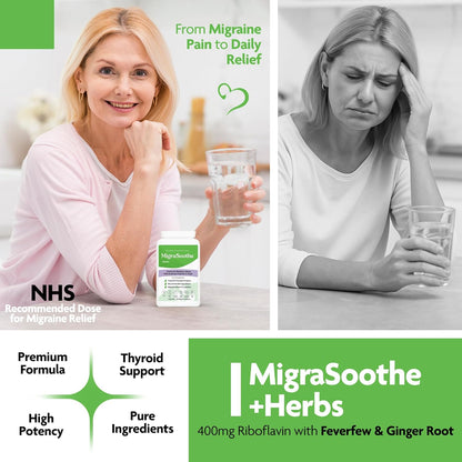 MigraSoothe + Herbs Migraine Relief Feverfew