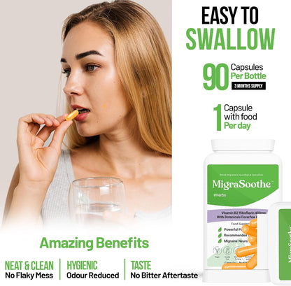 MigraSoothe + Herbs Migraine Relief Feverfew