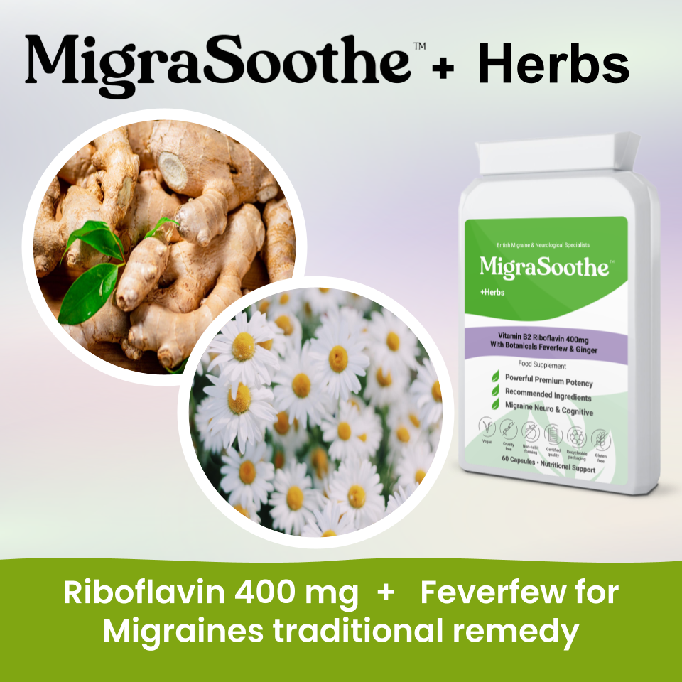 MigraSoothe + Herbs Migraine Relief Feverfew