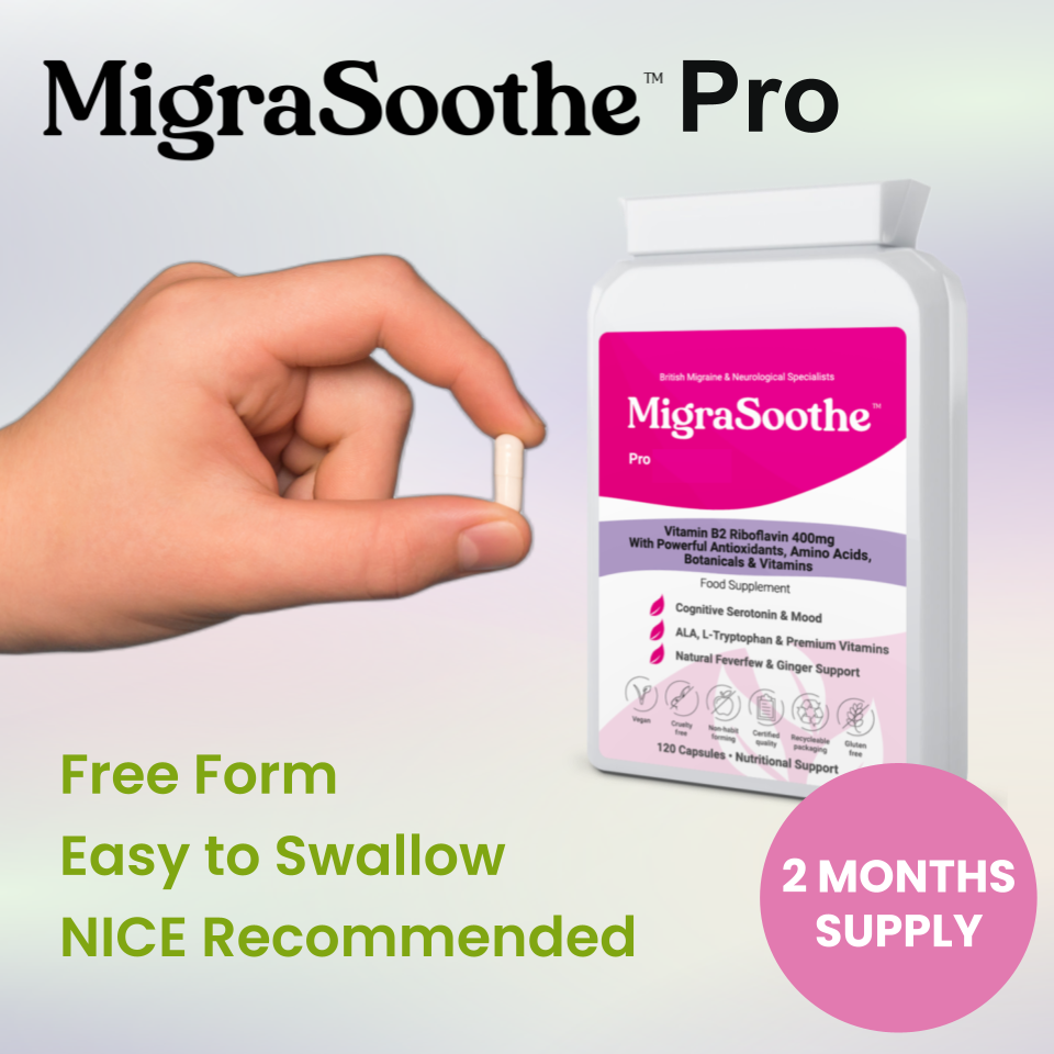 MigraSoothe Pro Version  (Migraine & Low Mood) B2 Riboflavin 400 Mg