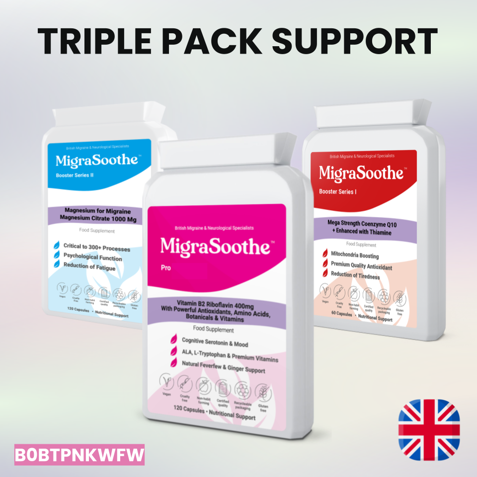 MigraSoothe Pro Version  (Migraine & Low Mood) B2 Riboflavin 400 Mg