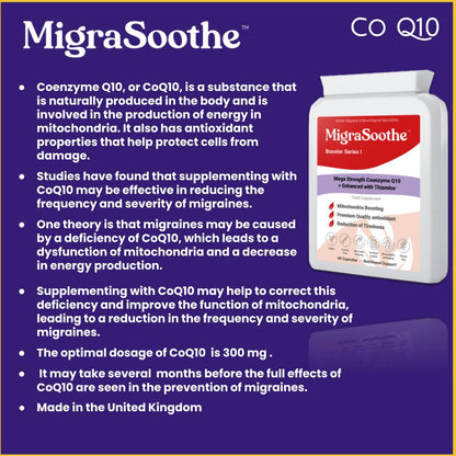 MigraSoothe Pro Bundle - Triple Pack Riboflavin  Magnesium CoQ10 Tryptophan Feverfew Ginger etc