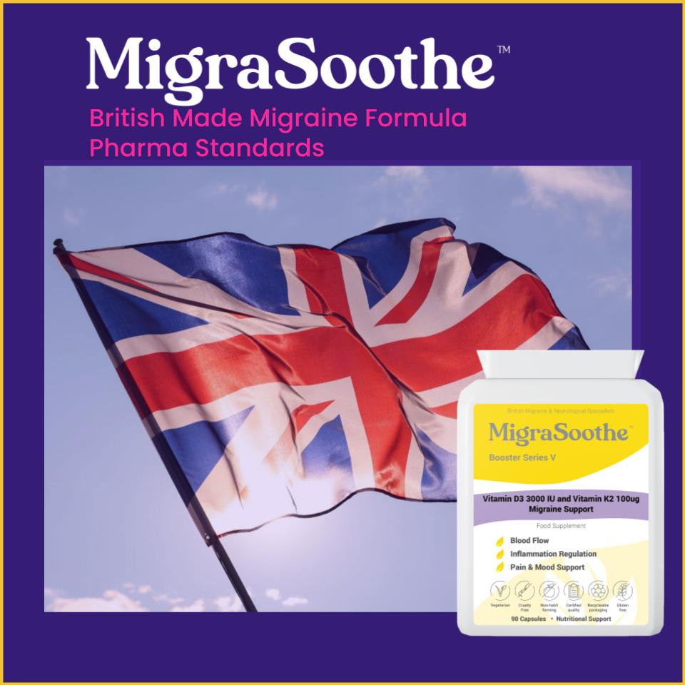 MigraSoothe Booster Vitamin D3 Vitamin K2 MK7 Complex