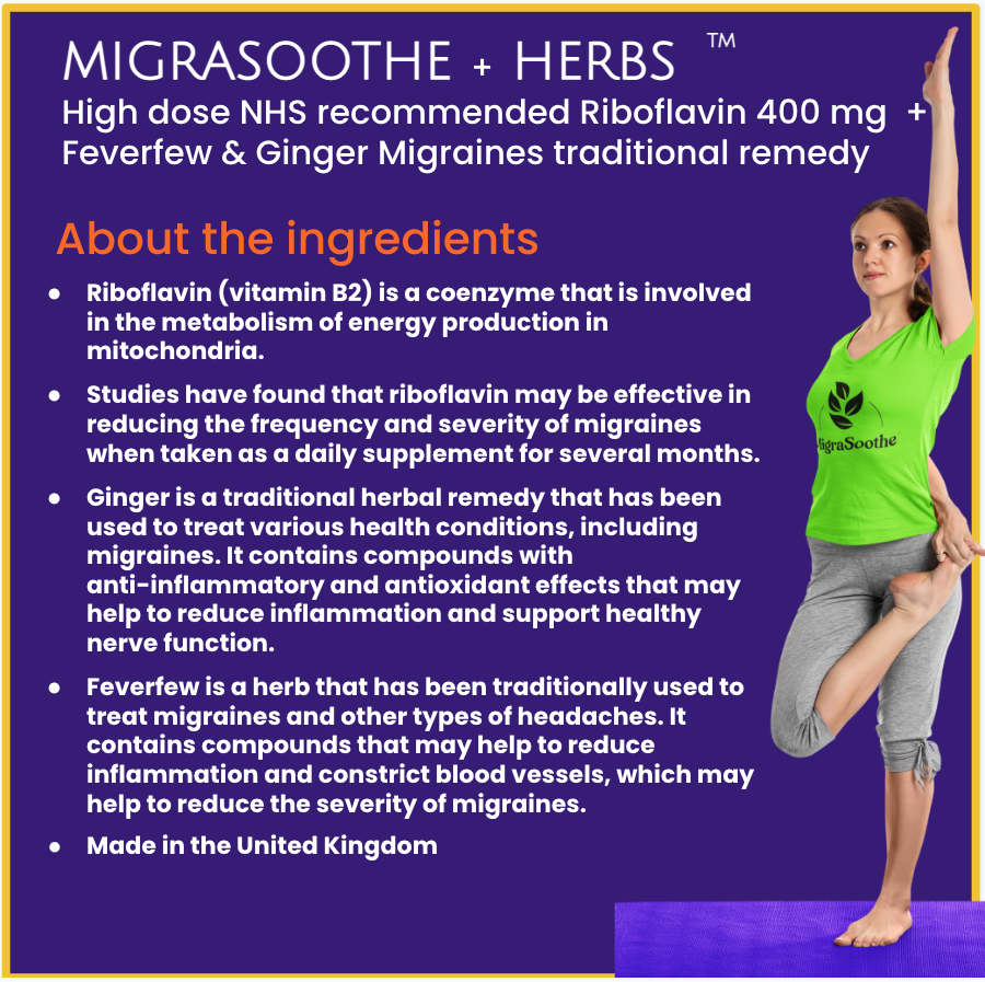 Migrasoothe + Herbs Migraine Relief Feverfew