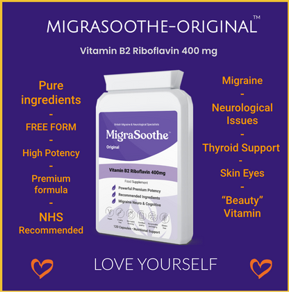 Riboflavin 400mg Caps | Riboflavin For Migraines | Vitamin B2